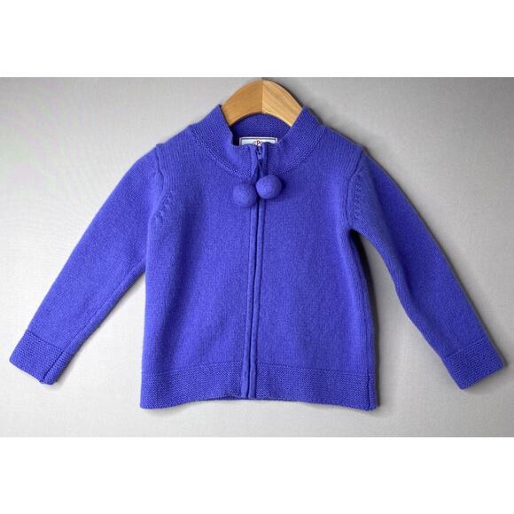Classic Prep Childrenswear Girls 3T (~2T) Purple Pippa Pom Sweater CPC - Picture 1 of 7